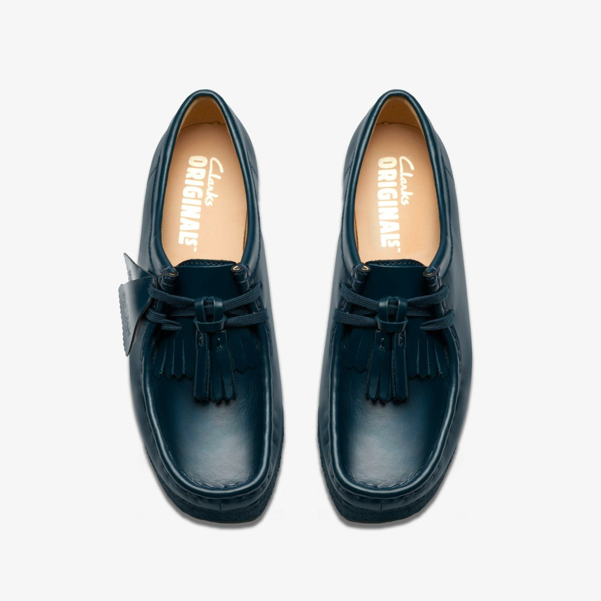 Wallabee Dark Teal Leather - Clarks Women