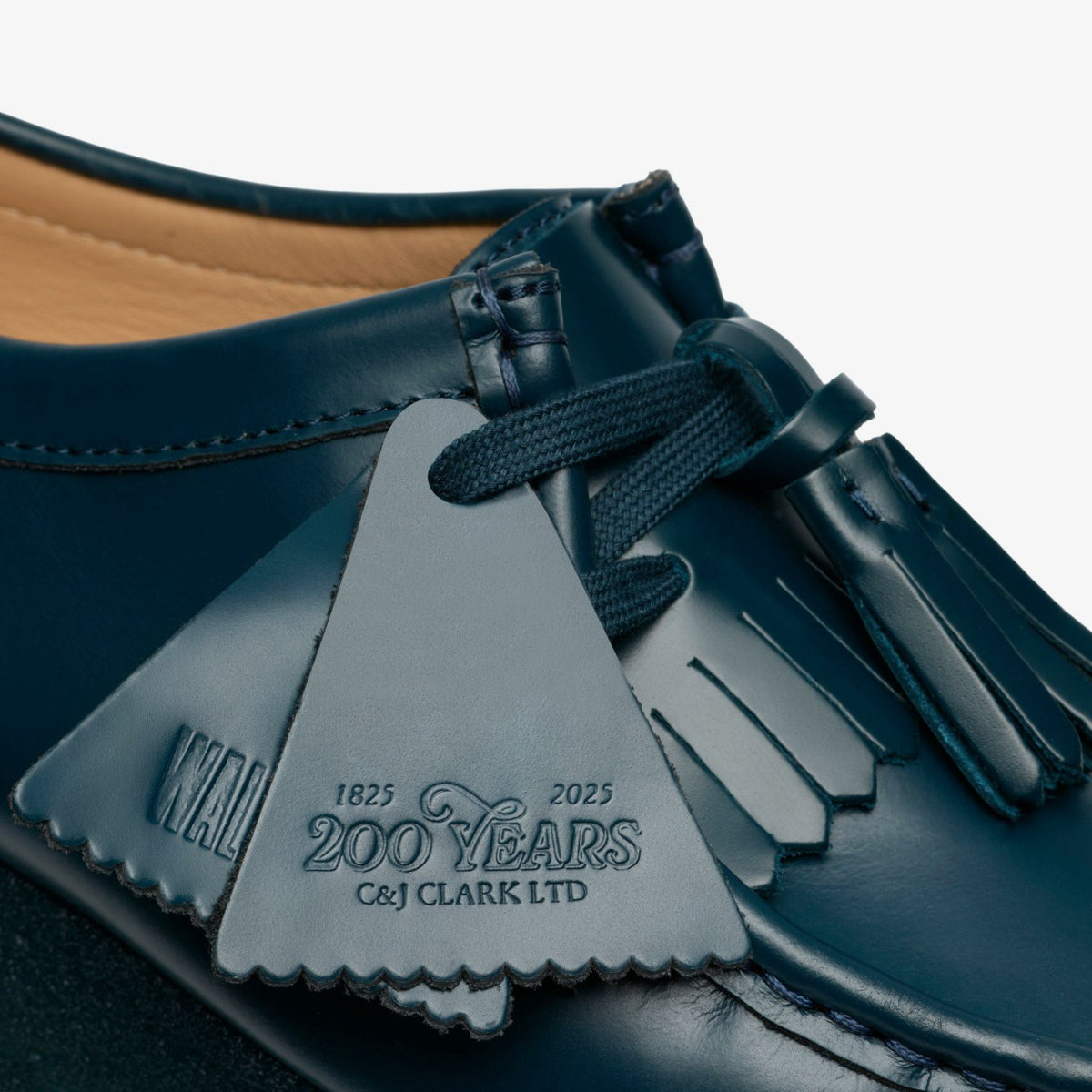 Wallabee Dark Teal Leather - Clarks Women