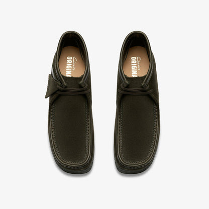 Wallabee Boot Loden Green Suede - Clarks Men