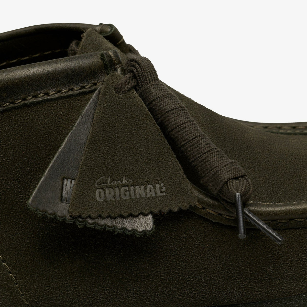 Wallabee Boot Loden Green Suede - Clarks Men