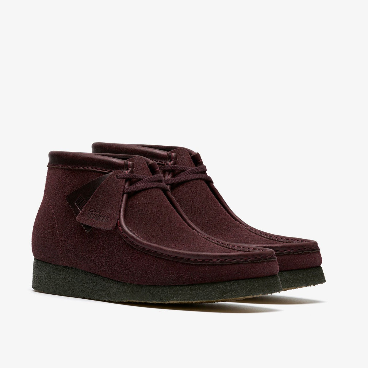 Wallabee Boot Purple Grape Suede - Clarks Men