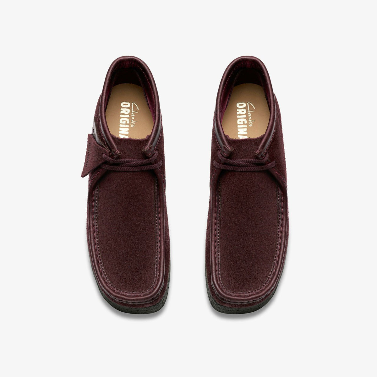 Wallabee Boot Purple Grape Suede - Clarks Men