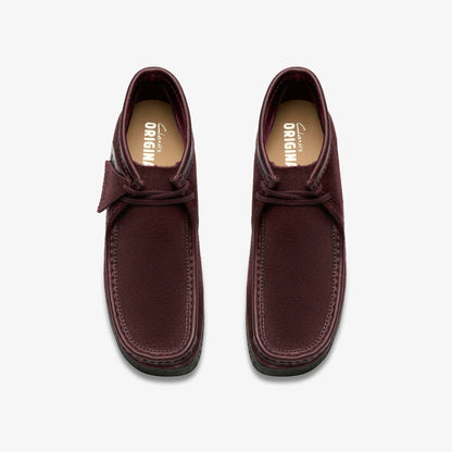 Wallabee Boot Purple Grape Suede - Clarks Men