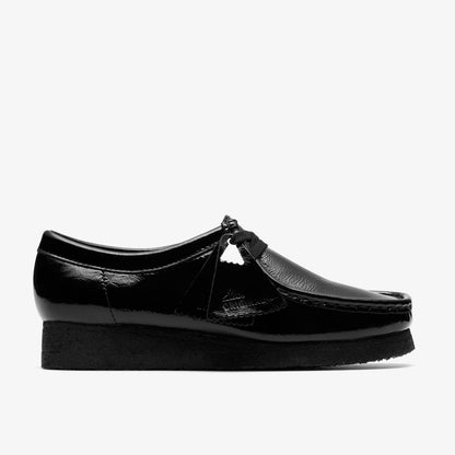 Wallabee Black Patent - Clarks Women
