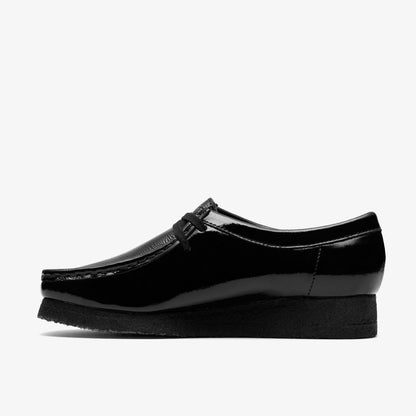 Wallabee Black Patent - Clarks Women