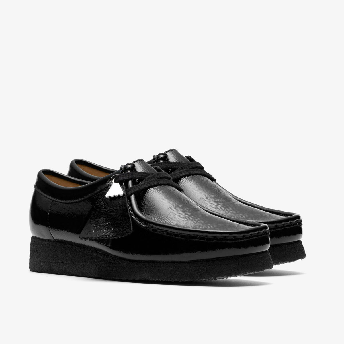 Wallabee Black Patent - Clarks Women