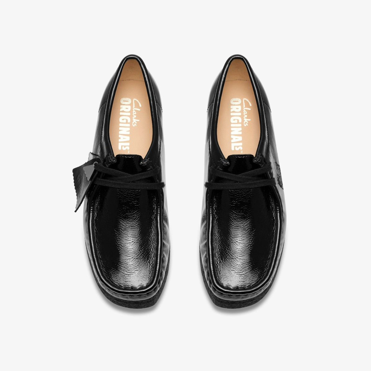 Wallabee Black Patent - Clarks Women