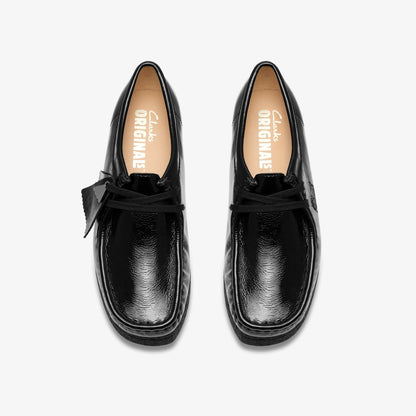 Wallabee Black Patent - Clarks Women