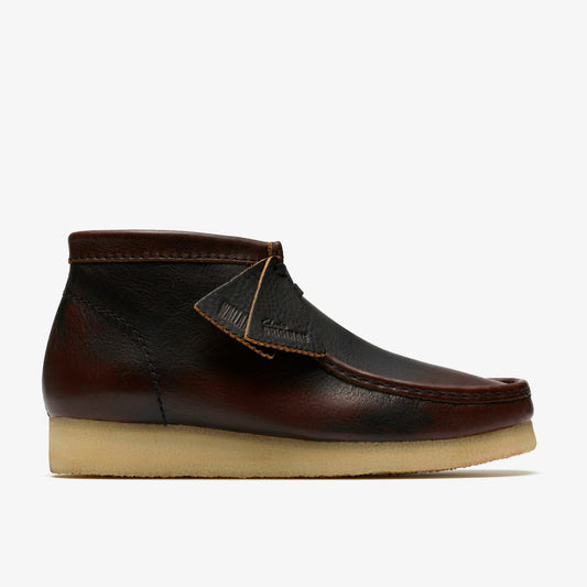 Wallabee Boot Dark Tan Combination - Clarks Men