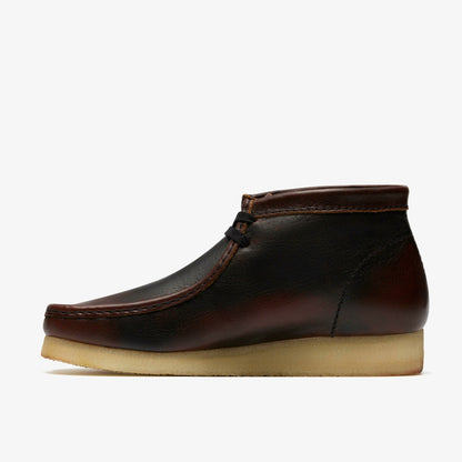 Wallabee Boot Dark Tan Combination - Clarks Men