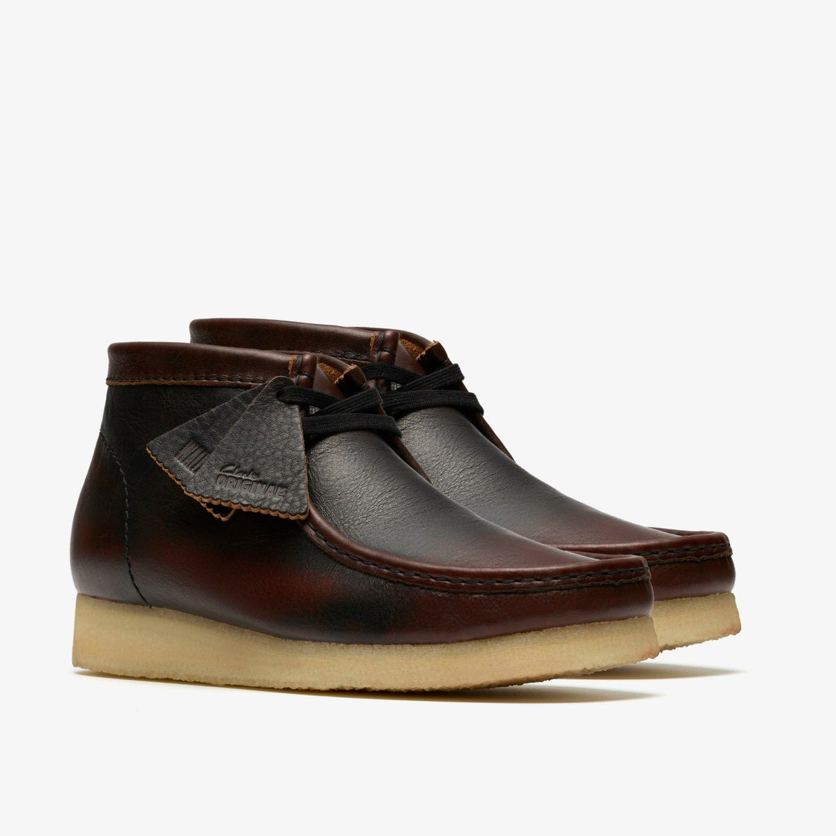 Wallabee Boot Dark Tan Combination - Clarks Men