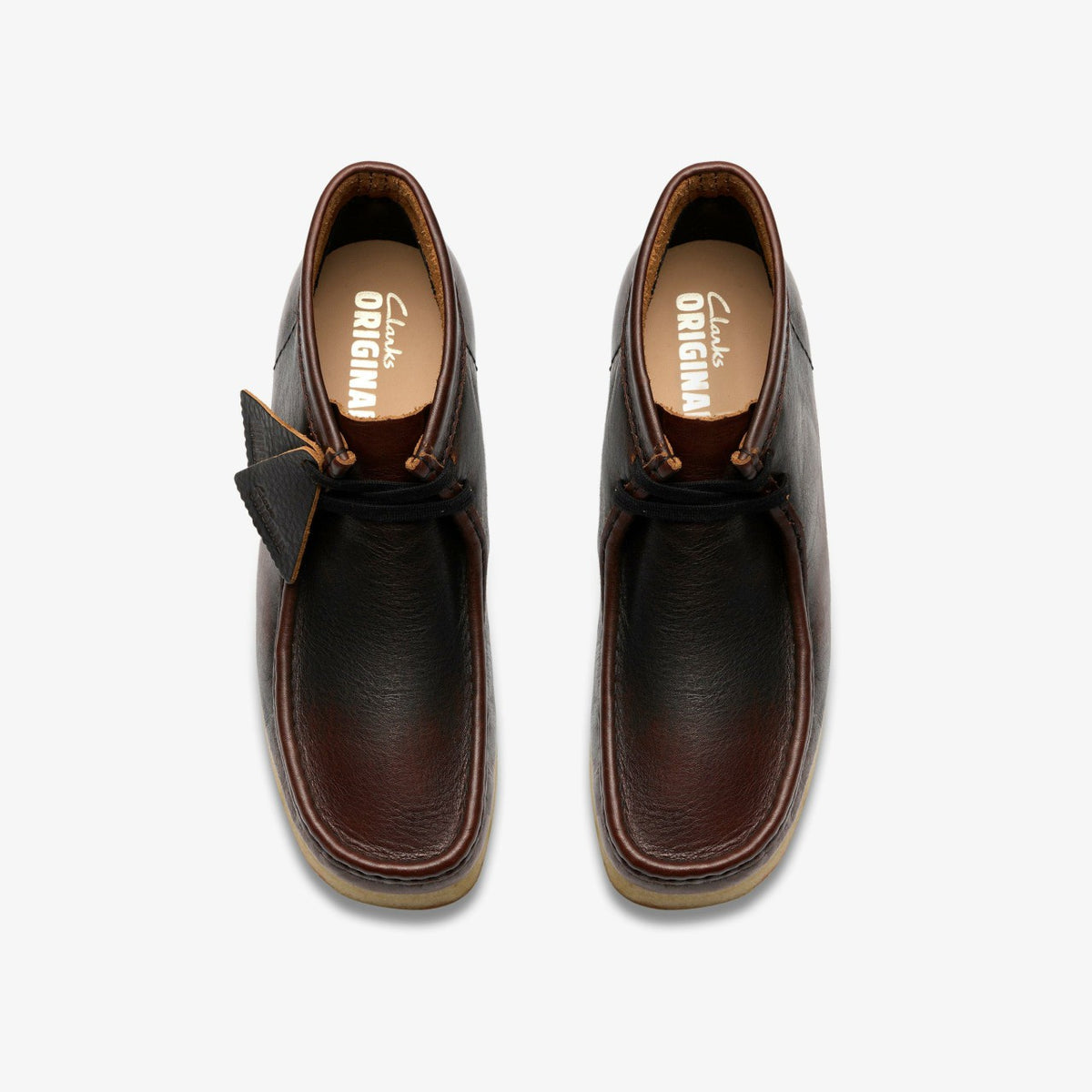 Wallabee Boot Dark Tan Combination - Clarks Men