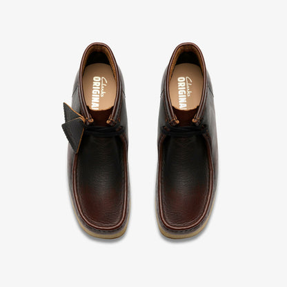 Wallabee Boot Dark Tan Combination - Clarks Men