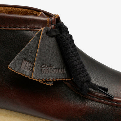 Wallabee Boot Dark Tan Combination - Clarks Men