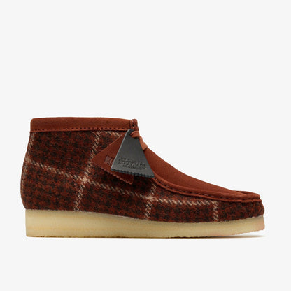 Wallabee Boot Rust Tweed Combination - Clarks Men