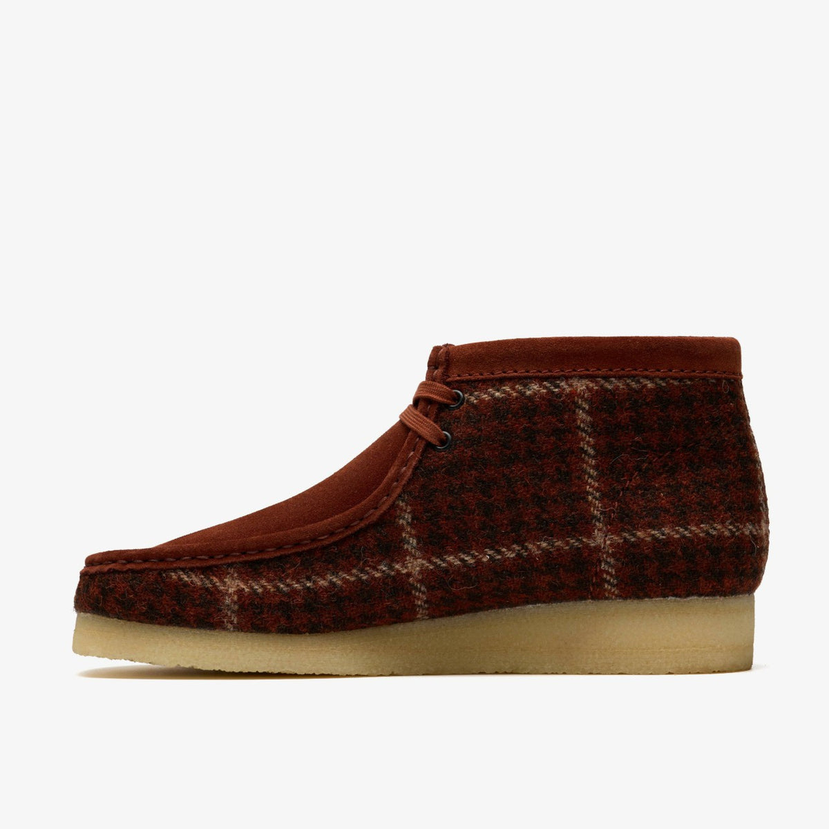 Wallabee Boot Rust Tweed Combination - Clarks Men