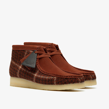 Wallabee Boot Rust Tweed Combination - Clarks Men