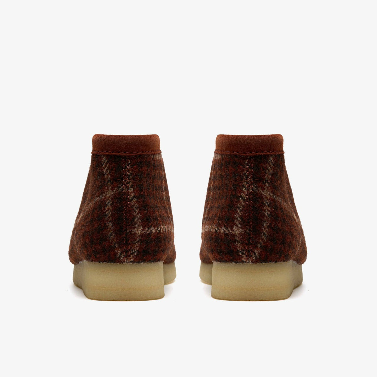 Wallabee Boot Rust Tweed Combination - Clarks Men