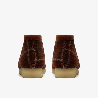 Wallabee Boot Rust Tweed Combination - Clarks Men