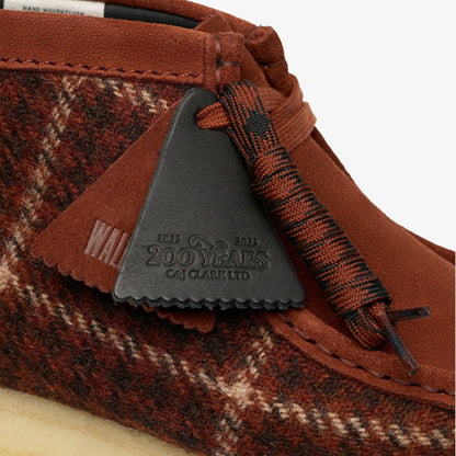 Wallabee Boot Rust Tweed Combination - Clarks Men
