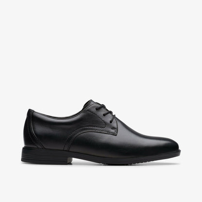 Jonwin Step Youth Black Leather - Clarks Kids