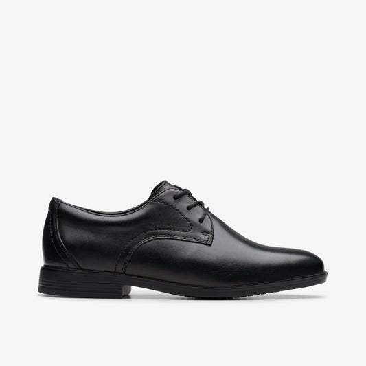 Jonwin Step Youth Black Leather - Clarks Kids
