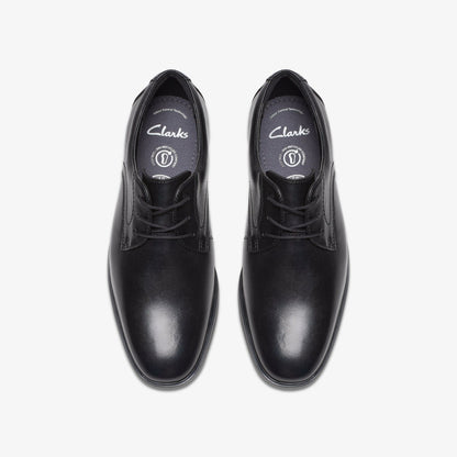 Jonwin Step Youth Black Leather - Clarks Kids