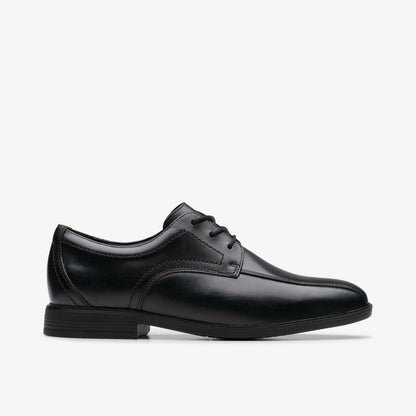 Jonwin Loop Youth Black Leather - Clarks Kids