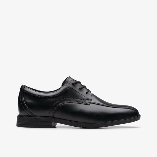 Jonwin Loop Youth Black Leather - Clarks Kids
