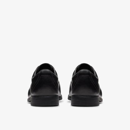 Jonwin Loop Youth Black Leather - Clarks Kids