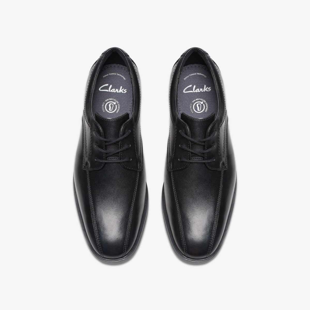 Jonwin Loop Youth Black Leather - Clarks Kids