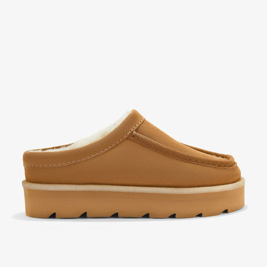 Meare Mule Caramel Warmlined - Clarks Women