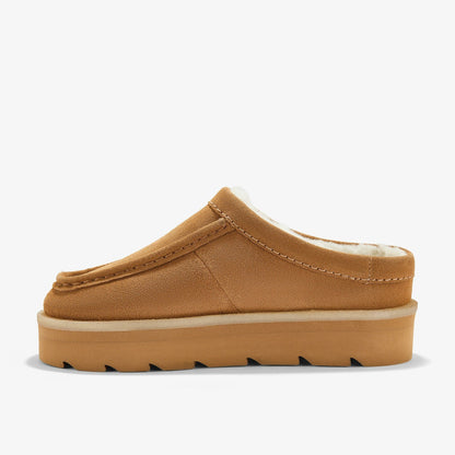 Meare Mule Caramel Warmlined - Clarks Women