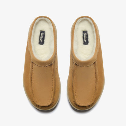 Meare Mule Caramel Warmlined - Clarks Women