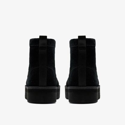 Meare Rooey Black Suede Warmlined - Clarks Women