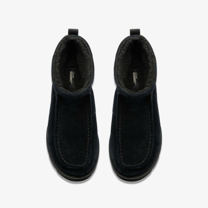 Meare Rooey Black Suede Warmlined - Clarks Women