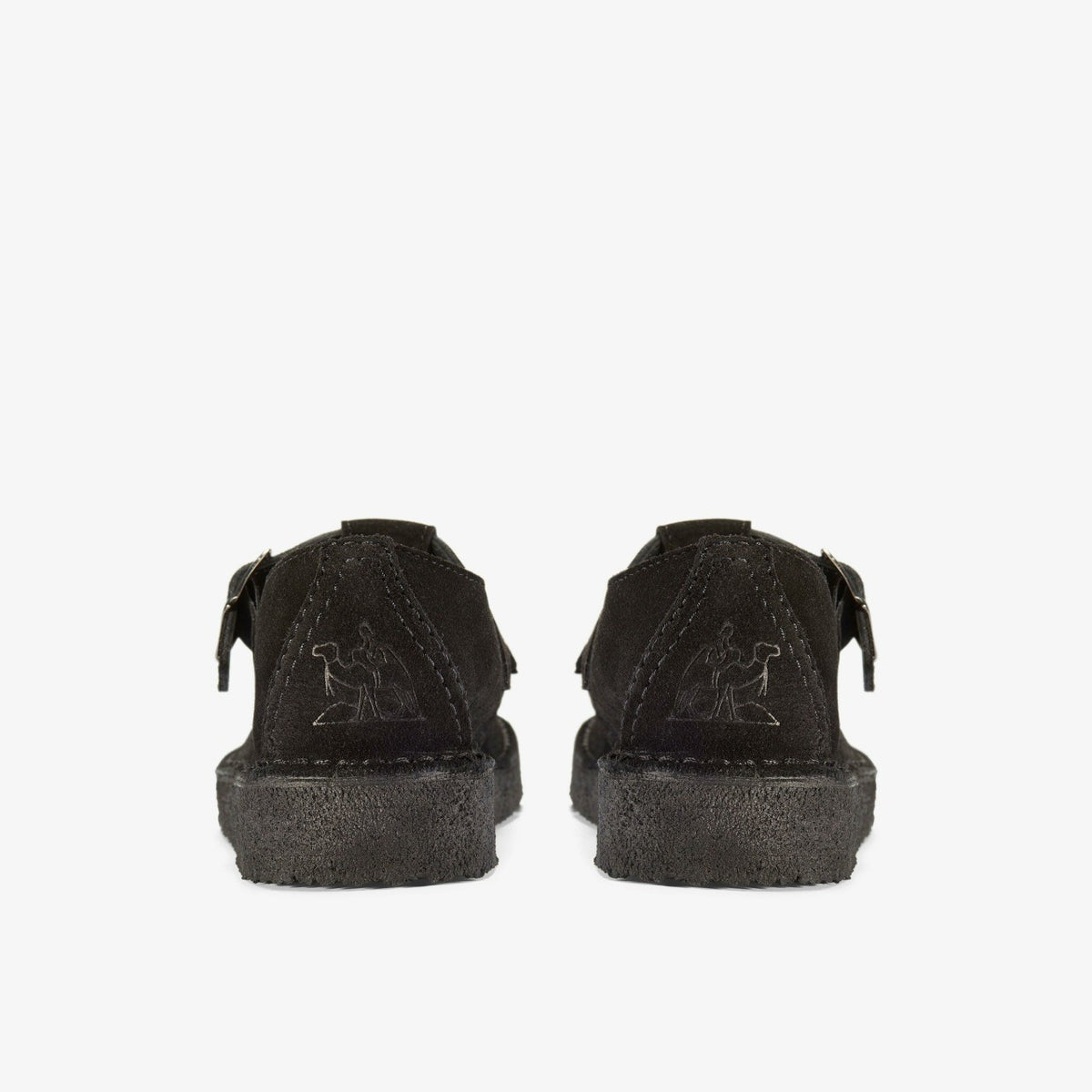 Nomad T Bar Black Suede - Clarks Men