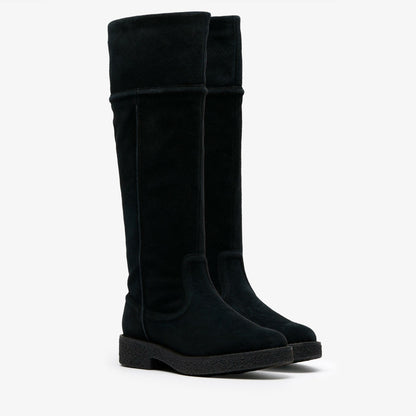 Nella Hi Black Suede - Clarks Women