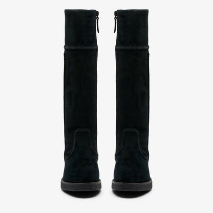 Nella Hi Black Suede - Clarks Women