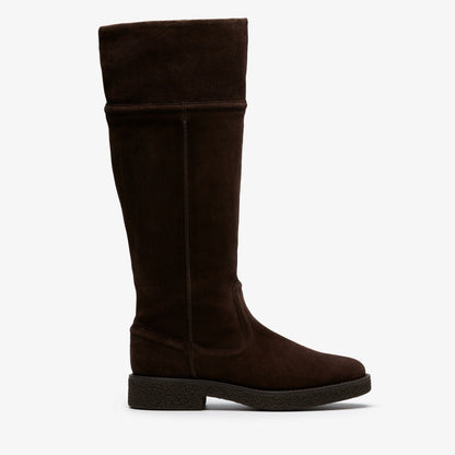 Nella Hi Dark Brown Suede - Clarks Women