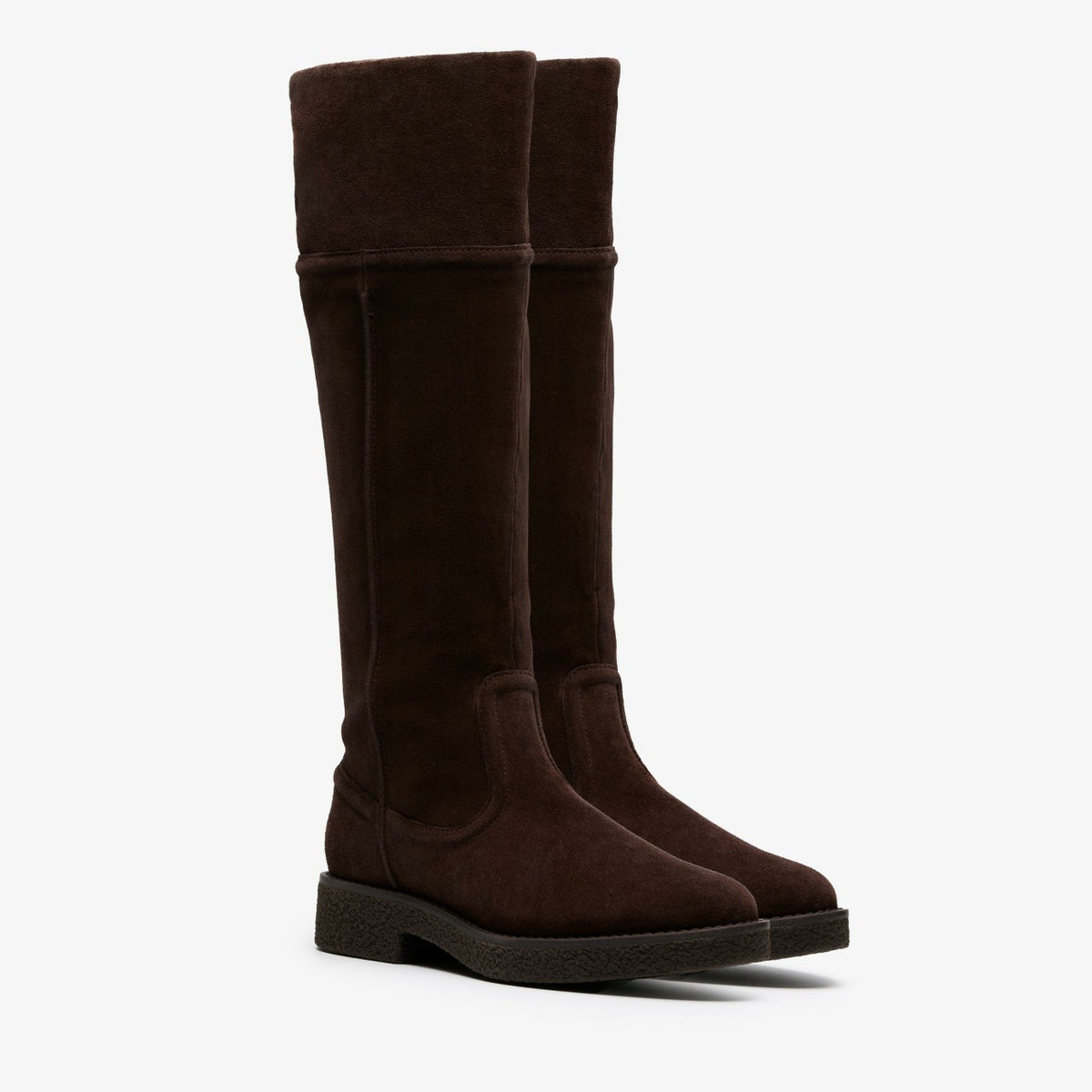 Nella Hi Dark Brown Suede - Clarks Women