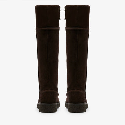 Nella Hi Dark Brown Suede - Clarks Women