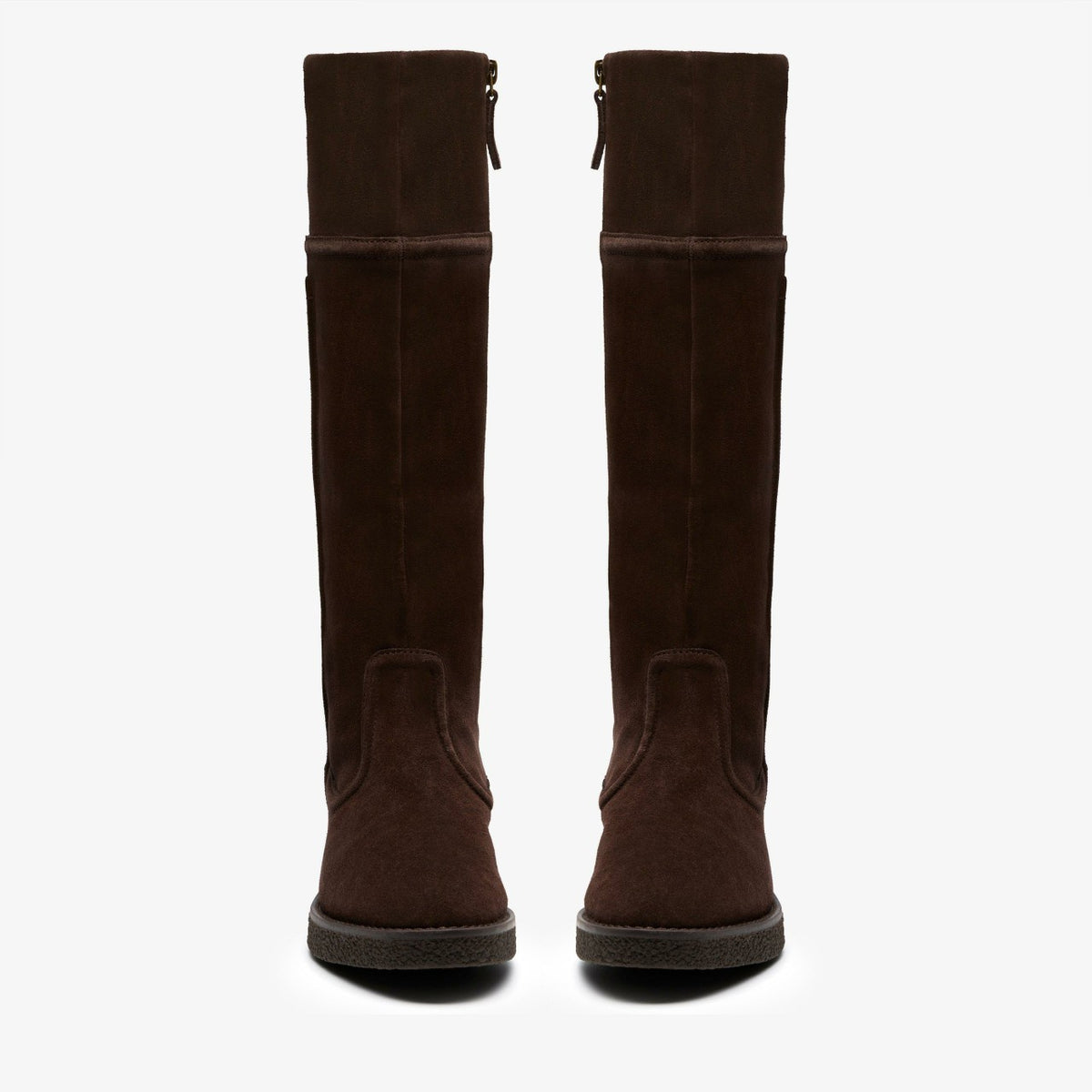 Nella Hi Dark Brown Suede - Clarks Women