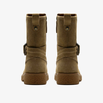 Nella Mid Dark Sand Suede - Clarks Women