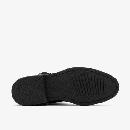 Nella Mid Black Suede - Clarks Women