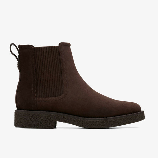 Nella Top Dark Brown Suede - Clarks Women