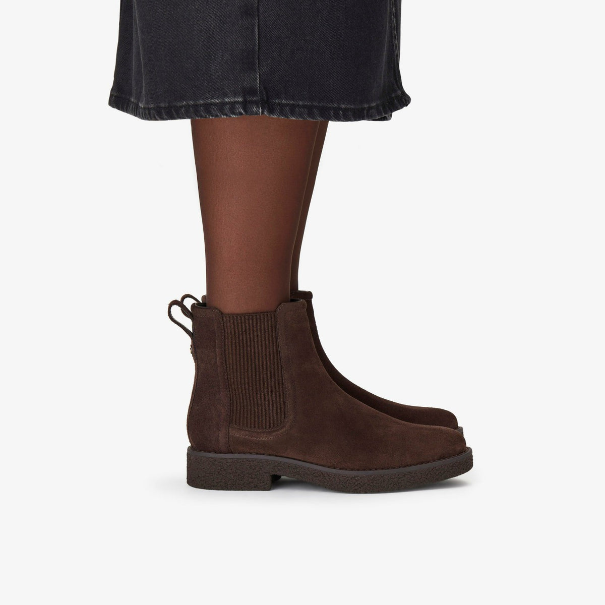 Nella Top Dark Brown Suede - Clarks Women