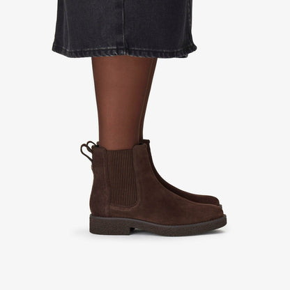Nella Top Dark Brown Suede - Clarks Women