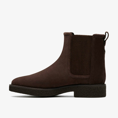 Nella Top Dark Brown Suede - Clarks Women