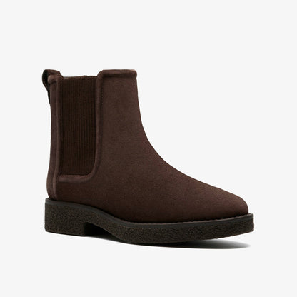 Nella Top Dark Brown Suede - Clarks Women